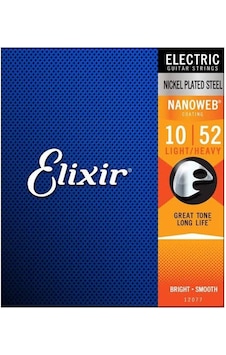 Elixir 010-052 Nanoweb Elektro Gitar Teli 12077 Elixir 010-052 Nanoweb Elektro Gitar Teli 12077