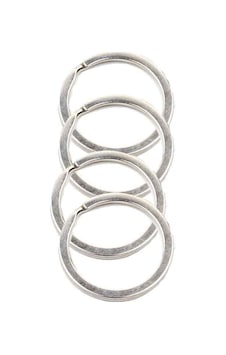 Zincirsiz Boş Yassı Model Anahtarlık Halkası 2.5 Cm (50 Adet) N11.22232