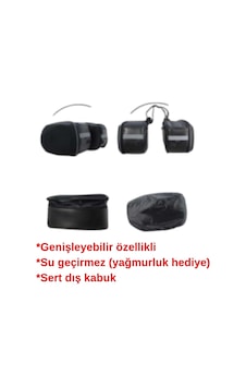 Windtech 01 3d Basic Yan Çanta Takımı Siyah