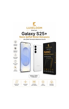 Luxeloom Samsung Uyumlu Galaxy S25+ Nano Şeffaf Ekran Koruyucu Luxeloom Samsung Uyumlu Galaxy S25+ Nano Şeffaf Ekran Koruyucu