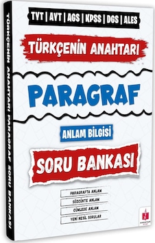 2026 Tyt Ags Kpss Dgs Ales Türkçenin Anahtarı Paragraf Soru Bankası Anlam Bilgisi 2026 Tyt Ags Kpss Dgs Ales Türkçenin Anahtarı Paragraf Soru Bankası Anlam Bilgisi