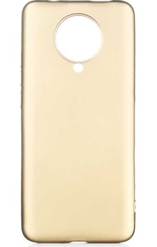 Xiaomi Poco F2 Pro Kılıf Zore Premier Silikon Kapak Gold Xiaomi Poco F2 Pro Kılıf Zore Premier Silikon Kapak Gold