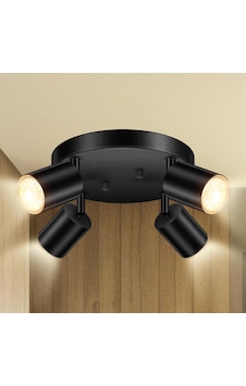 Mylights Demet Habek Panasonic Gün Işığı Led Ampullü Metal Dörtlü Hareketli. Led Avize Led Spot Siyah Mylights Demet Habek Panasonic Gün Işığı Led Ampullü Metal Dörtlü Hareketli. Led Avize Led Spot Siyah