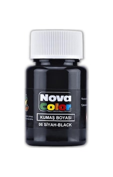Kumaş Boyası Tişört Çanta Tekstil Boyası 30 Ml 1 Adet Nova Color Kumaş Boyası 1 Adet Siyah Kumaş Boyası Tişört Çanta Tekstil Boyası 30 Ml 1 Adet Nova Color Kumaş Boyası 1 Adet Siyah
