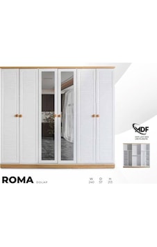 Roma Mdf 6 Kapılı Dolap Roma Mdf 6 Kapılı Dolap