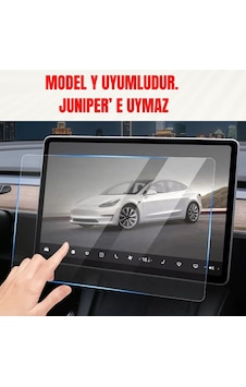 Tesla Model Y Araç Multimedya Ekran Koruyucu Temperli Cam