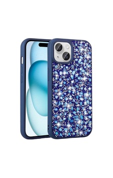 Apple Uyumlu iPhone 15 Kılıf Parlak Taşlı Tasarım Stone Linea Kapak Apple Uyumlu iPhone 15 Kılıf Parlak Taşlı Tasarım Stone Linea Kapak