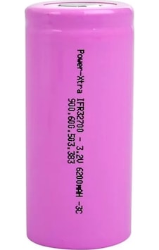 Power-xtra Ifr32700 - 3.2v 6200 Mah Lifepo4 Şarjlı Pil -3c
