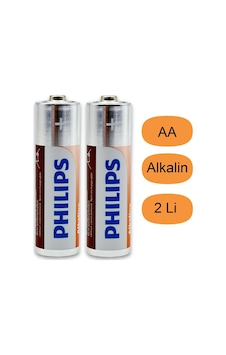 Philips Alkaline Aa Kalem Pil Kartela Lr6a12s/10 2 Li Philips Alkaline Aa Kalem Pil Kartela Lr6a12s/10 2 Li