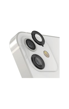 Forzacase Apple Uyumlu iPhone 11 İle Kamera Camı Lens Koruyucu Halka Seti - Fc381 Siyah