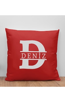 Bk Gift Kişiye Özel Harfli Premium Kumaş Kırmızı Yastık Kılıfı-1 Sadece Yastık Kılıfı , Ev Dekorasyonu Bk Gift Kişiye Özel Harfli Premium Kumaş Kırmızı Yastık Kılıfı-1 Sadece Yastık Kılıfı , Ev Dekorasyonu