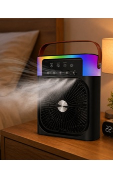 Rgb Işıklı Buharlı Masaüstü Fan Sessiz Çalışan Usb Şarjlı Taşınabilir Fan - Lisinya Rgb Işıklı Buharlı Masaüstü Fan Sessiz Çalışan Usb Şarjlı Taşınabilir Fan - Lisinya
