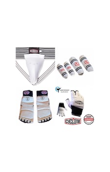 Cyclone Taekwondo Koruyucu 5 Li Set Beyaz Cyclone Taekwondo Koruyucu 5 Li Set Beyaz
