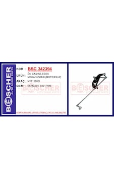 Ön - 434 - Cam Silecek Meizması Motorsuz - Muratech - M131 Dkş Ön - 434 - Cam Silecek Meizması Motorsuz - Muratech - M131 Dkş