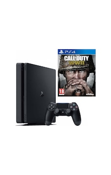 Playstation 4 Slim 500 GB Konsol + PS4 Kol + Call Of Duty WWII PS4 Oyun (Teşhir) Playstation 4 Slim 500 GB Konsol + PS4 Kol + Call Of Duty WWII PS4 Oyun (Teşhir)