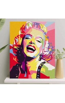 Palmiye Hobi Sanat Sayılarla Boyama Tuval Seti Fırça Boya Dahil Çıtalı 40x50 Cm - Marilyn Monroe Palmiye Hobi Sanat Sayılarla Boyama Tuval Seti Fırça Boya Dahil Çıtalı 40x50 Cm - Marilyn Monroe