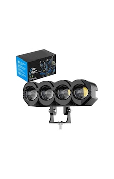 1 Adet Motosiklet 4 Led Lazer Sis Farı Delici Beyaz Sarı Çift Renk Metal Baykuş Led Işık 1 Adet Motosiklet 4 Led Lazer Sis Farı Delici Beyaz Sarı Çift Renk Metal Baykuş Led Işık