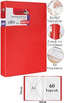 Sunum Dosyası 80 Li 1 Paket Poşet Dosyalı Katalog Dosyası 80 Poşetli Kendinden Dosya Plastik Kapaklı Kırmızı Sunum Dosyası 80 Li 1 Paket Poşet Dosyalı Katalog Dosyası 80 Poşetli Kendinden Dosya Plastik Kapaklı Kırmızı