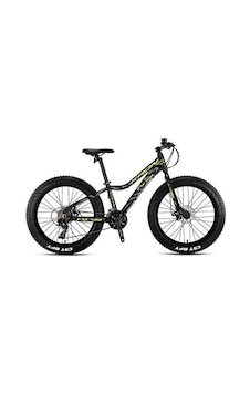 Kron Fxc500 24 Jant 13k 21vites M.disk Fat Bike Mat Siyah Neon Sarı Siyah