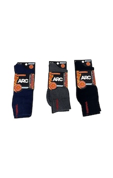 ARC  12 Çift Dikişsiz Termal Havlu Çorap Lacivert