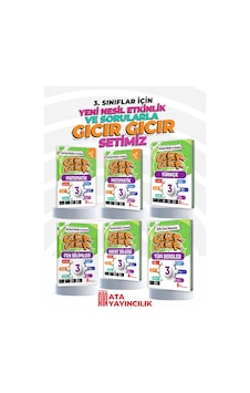 Ata Yayıncılık Gıcır Gıcır Türkçe - Matematik 3. Sınıf 6'Lı Set Ata Yayıncılık Gıcır Gıcır Türkçe - Matematik 3. Sınıf 6'Lı Set
