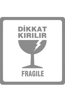 Dikkat Kırılır Etiketi 10CM 10CM 1000Adet