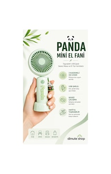 Panda Mini El Fanı Taşınabilir Usb Şarjlı Sessiz Masa Ve El Tipi Vantilatör Yeşil - 893028888 Panda Mini El Fanı Taşınabilir Usb Şarjlı Sessiz Masa Ve El Tipi Vantilatör Yeşil - 893028888