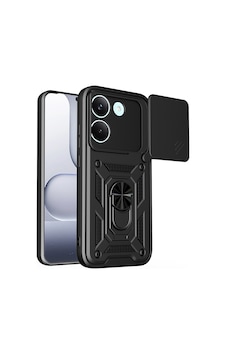 Teleplus Xiaomi Poco X8 Pro Kılıf Standlı Kamera Korumalı Slide Sürgülü Cover Kapak Siyah Teleplus Xiaomi Poco X8 Pro Kılıf Standlı Kamera Korumalı Slide Sürgülü Cover Kapak Siyah