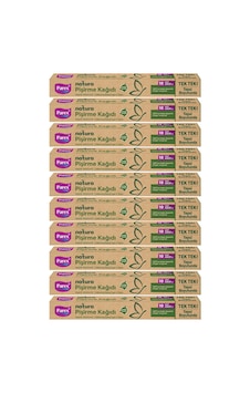 Natura Ağartılmamış Hazır Kesilmiş Pişirme Kağıdı 10x10 Paket Natura Ağartılmamış Hazır Kesilmiş Pişirme Kağıdı 10x10 Paket