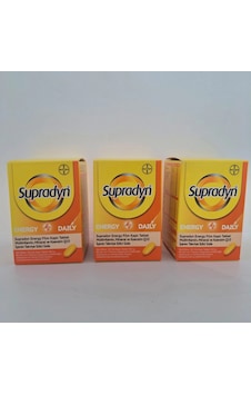Supradyn Daily Koenzim Q10 30 Film Kaplı Tablet Yeni Ambalaj 3 Aylık Zindelik Paketi 90 Tablet - K Supradyn Daily Koenzim Q10 30 Film Kaplı Tablet Yeni Ambalaj 3 Aylık Zindelik Paketi 90 Tablet - K