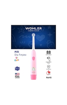Wohler Çocuk Pilli Diş Fırçası +3 Yaş Pembe Wohler Çocuk Pilli Diş Fırçası +3 Yaş Pembe