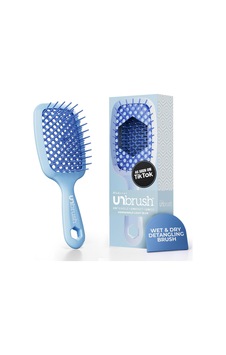 Unbrush Islak Ve Kuru Havalandırmalı Dolaşık Açıcı Saç Fırçası, Deniz Salyangozu Açık Mavi Unbrush Islak Ve Kuru Havalandırmalı Dolaşık Açıcı Saç Fırçası, Deniz Salyangozu Açık Mavi
