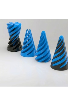 Spiral Geçmeli Koni Stres Çarkı - Masaüstü Dekoratif Obje Görsel İllüzyon - Fidget Stres Oyuncağı - Mavi Spiral Geçmeli Koni Stres Çarkı - Masaüstü Dekoratif Obje Görsel İllüzyon - Fidget Stres Oyuncağı - Mavi