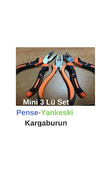 Mini 3Lü Set Pense Kargaburun Yankeski Takı Yapım