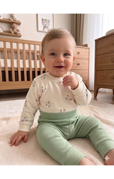 Ciccim Baby Pijama Takımı Bear Hugs Yeşil mint Ciccim Baby Pijama Takımı Bear Hugs Yeşil mint