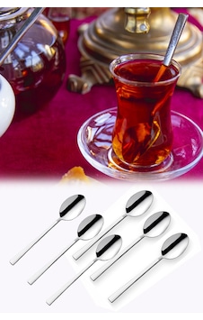 Çelik Çay Kaşığı Seti 6'lı Çelik Çay Kaşığı Seti 6'lı