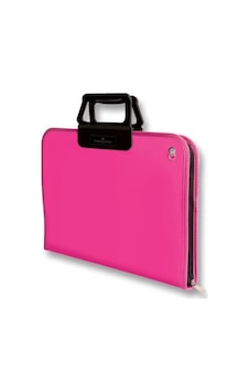 Faber-Castell 38x55 cm Pembe Proje Çantası,Geniş İç Hacim, Ergonomik Taşıma Askılığı, PP Malzeme