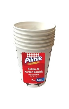 Piknik Kullan At Karton Bardak 7 Oz 6'lı 1483 Açık Mavi Piknik Kullan At Karton Bardak 7 Oz 6'lı 1483 Açık Mavi