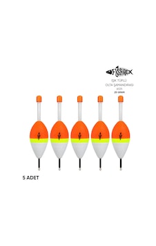 Işık Tüplü Olta Şamandırası - Fishack - Fsh-6025 - 5 Adet - 25 Gr