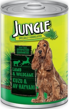 Jungle Kuzu Etli & Av Hayvanlı Konserve Yetişkin Köpek Maması 415 G Jungle Kuzu Etli & Av Hayvanlı Konserve Yetişkin Köpek Maması 415 G