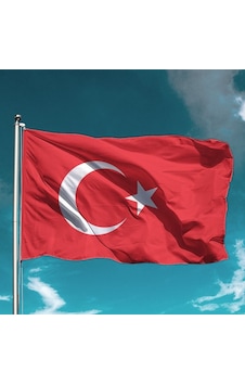 Uğurlar (50*75) Alpaka Kırmızı-Beyaz Std Bayrak 1102650
