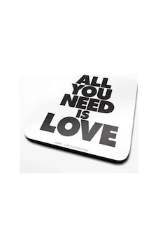 Bardak Altlığı All You Need Is Love Çok Renkli Bardak Altlığı All You Need Is Love Çok Renkli
