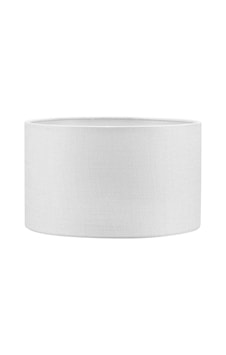 Beyaz Abajur Başlığı Çap 30 Cm Silindir Kumaş A854 Beyaz