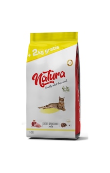 Natura Tavuklu ve Narlı Düşük Tahıllı Yetişkin Kedi Maması 2 + 8 KG Natura Tavuklu ve Narlı Düşük Tahıllı Yetişkin Kedi Maması 2 + 8 KG