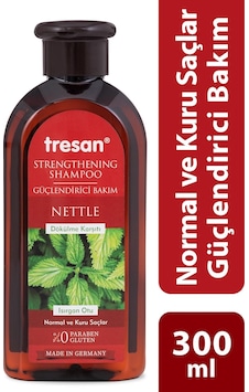 Tresan Normal ve Kuru Saçlar için Dökülme Karşıtı Isırgan Otu Bakım Şampuanı 300 ML Tresan Normal ve Kuru Saçlar için Dökülme Karşıtı Isırgan Otu Bakım Şampuanı 300 ML