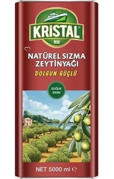 Kristal Natürel Sızma Zeytinyağı Dolgun Güçlü Teneke 5 L Kristal Natürel Sızma Zeytinyağı Dolgun Güçlü Teneke 5 L
