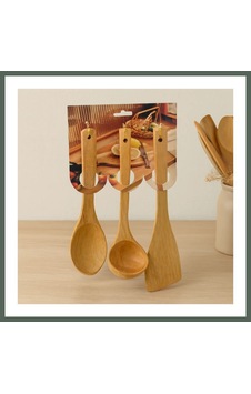 Bezos Bambu Ahşap Mutfak Servis Seti 3 Parça 27/27/32 Cm Bzstk Bezos Bambu Ahşap Mutfak Servis Seti 3 Parça 27/27/32 Cm Bzstk