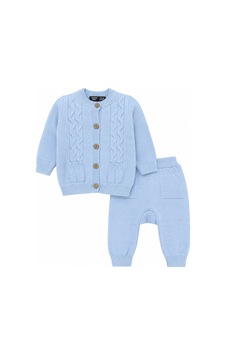 Babyhola Erkek Bebek Triko Takımı 2650 Mavi Babyhola Erkek Bebek Triko Takımı 2650 Mavi