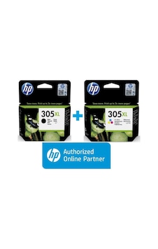 Hp 305Xl Siyah Ve Renkli 2Li Paket 3Ym63Ae / 3Ym62Ae H