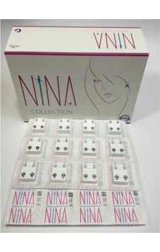 Kulak Delme Küpesi 12 Adet Nina Kulak Delme Küpesi 12 Adet Nina